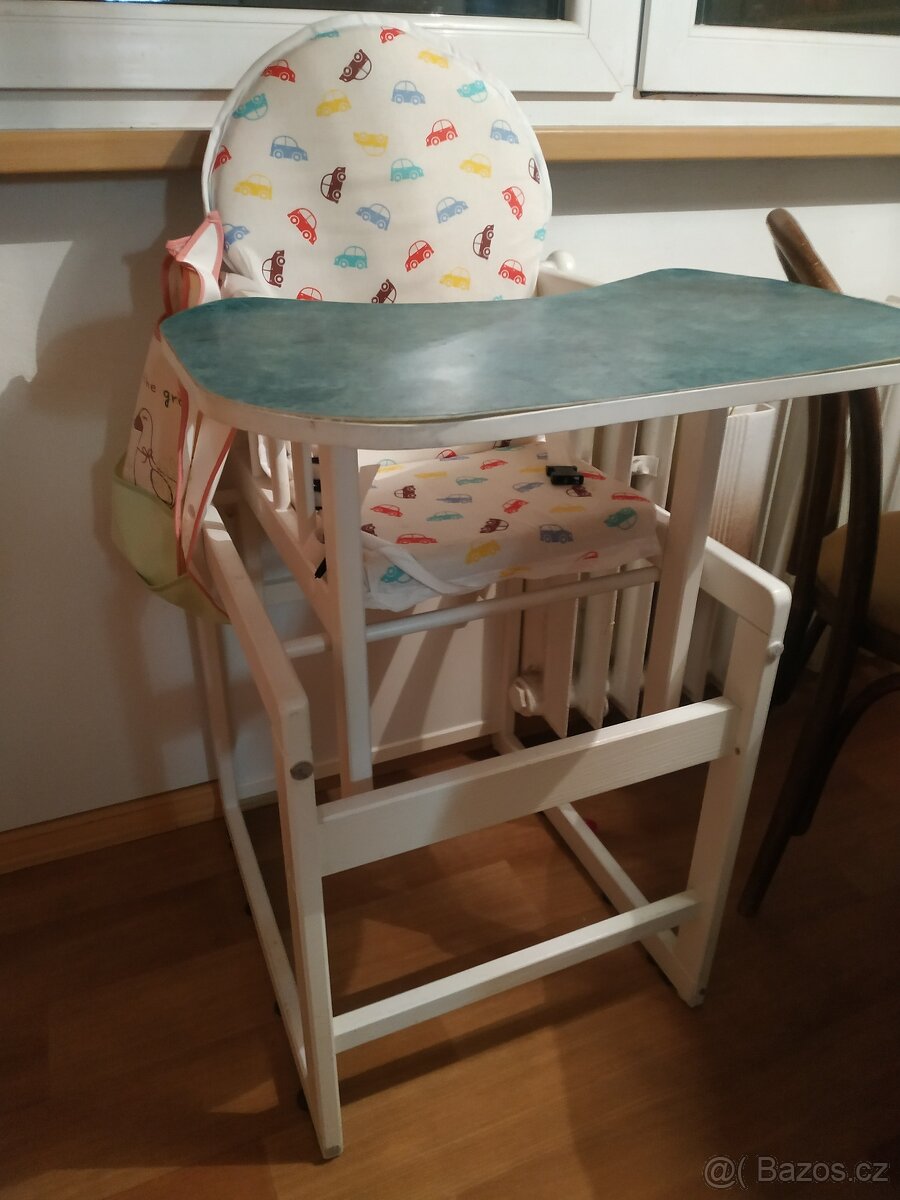 Rostoucí židle  + stůl - velmi levně