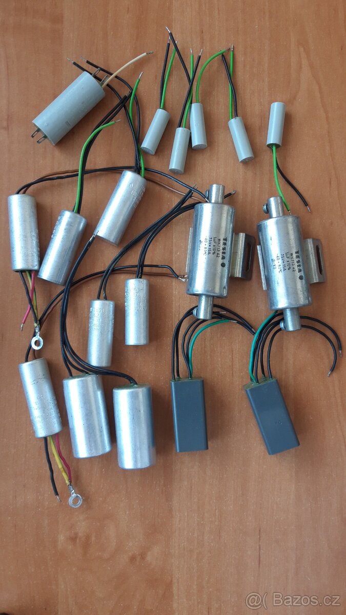 Odrušovací kondenzátory TESLA