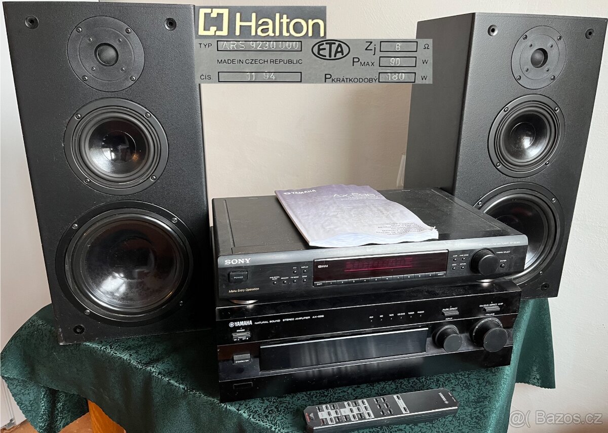 HIFI sestava - Zesilovač Yamaha AX-596, Repro, Tuner FM