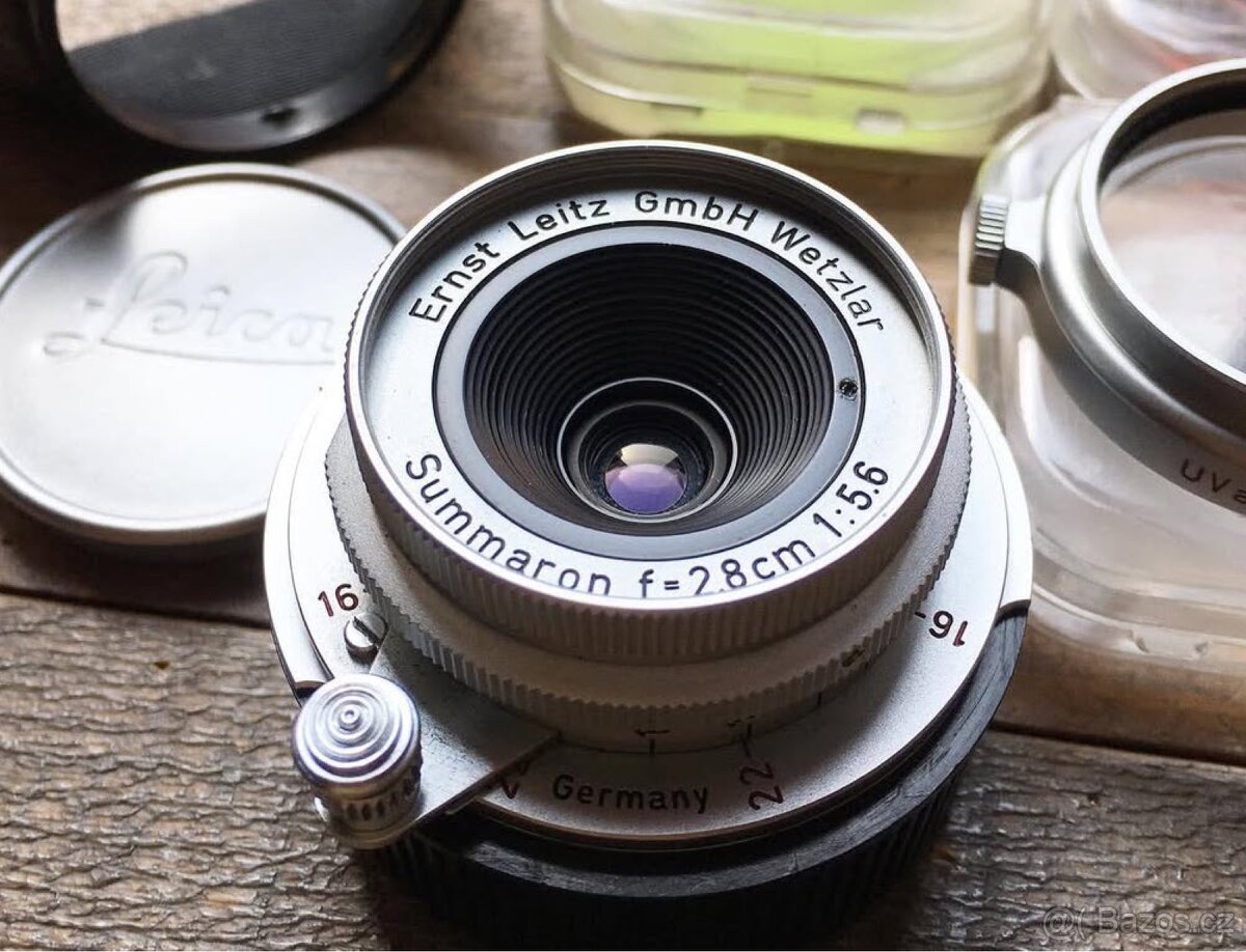 KOUPÍM 35mm LTM M39 objektiv Summaron, Leica, Canon, Nikkor
