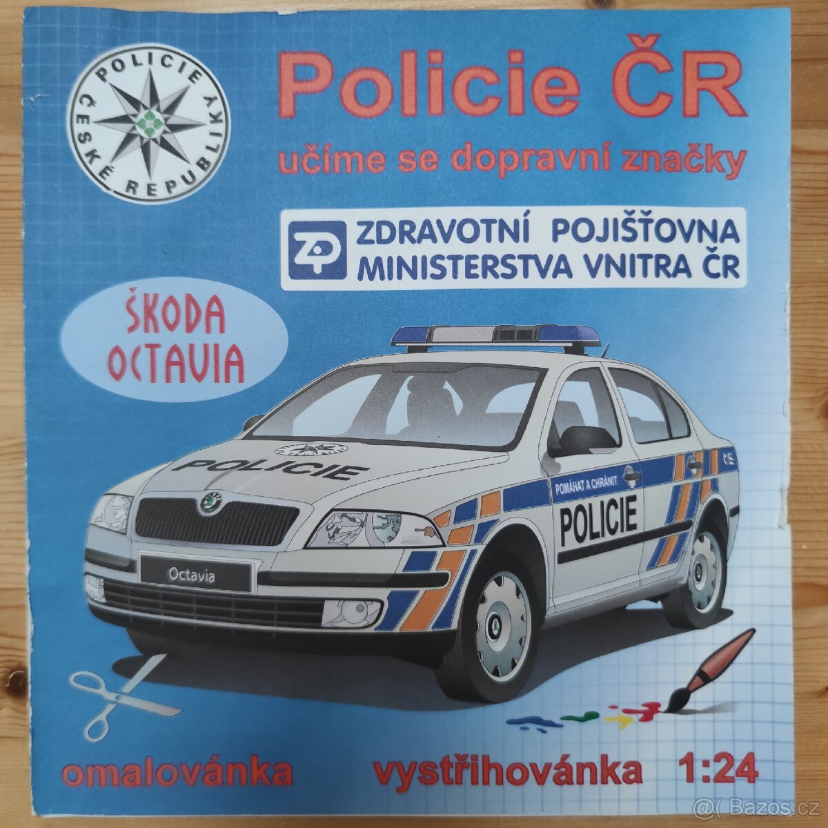 Vystřihovánka Škoda Octavia Policie ČR – 1:24