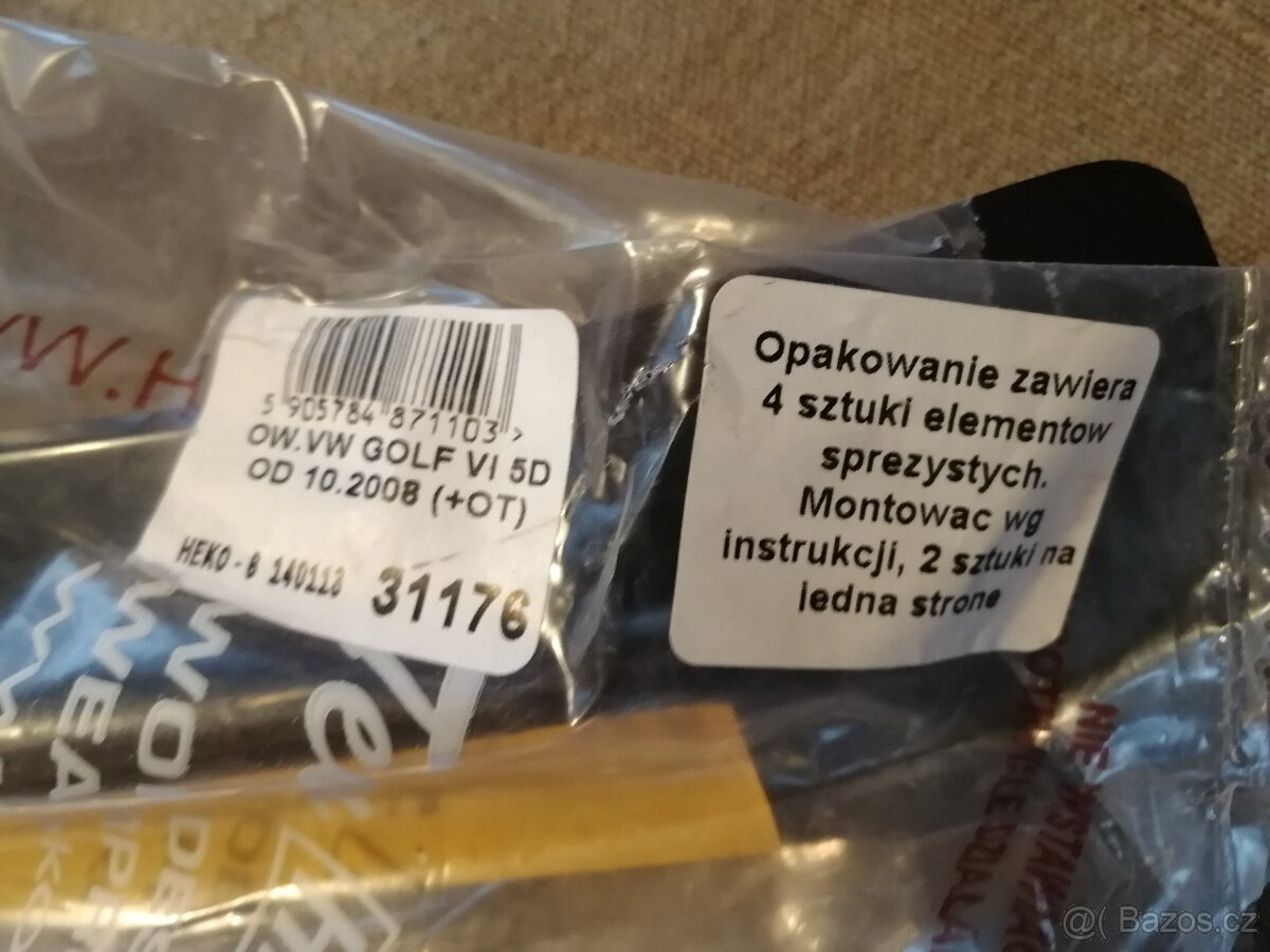 Ofuky na přední dveře VW Golf 6