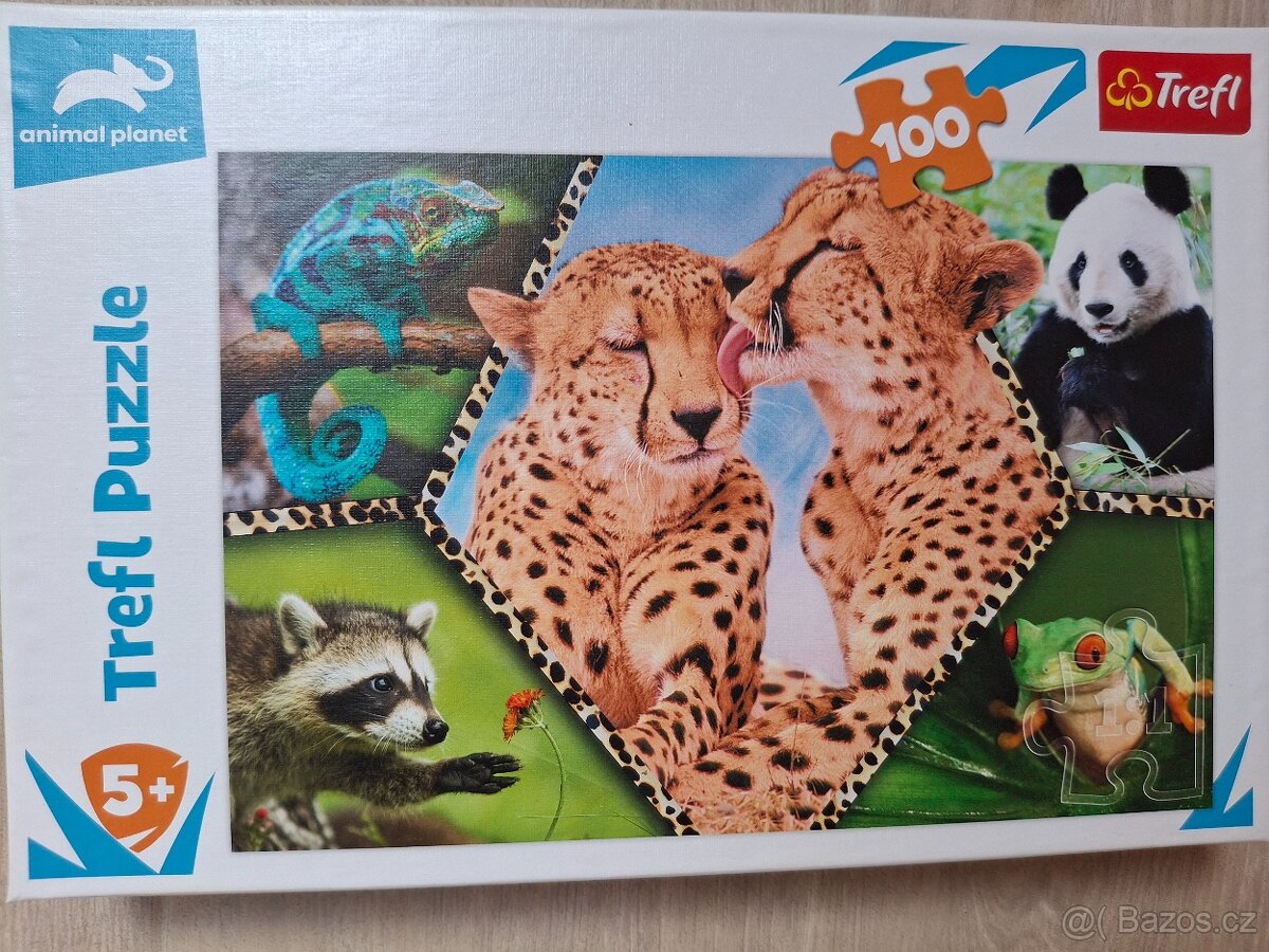 Prodám puzzle zvířátka 100 dílů od 5 let