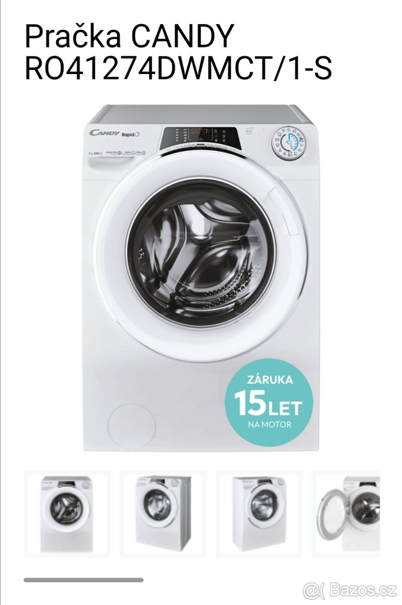 Prodám pračku CANDY RO41274DWMCT/1-S, Telč