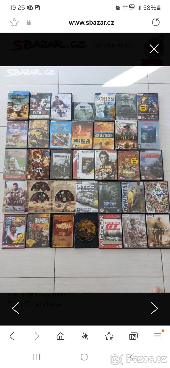 Rozprodavam hry na PC - origo cca 100ks