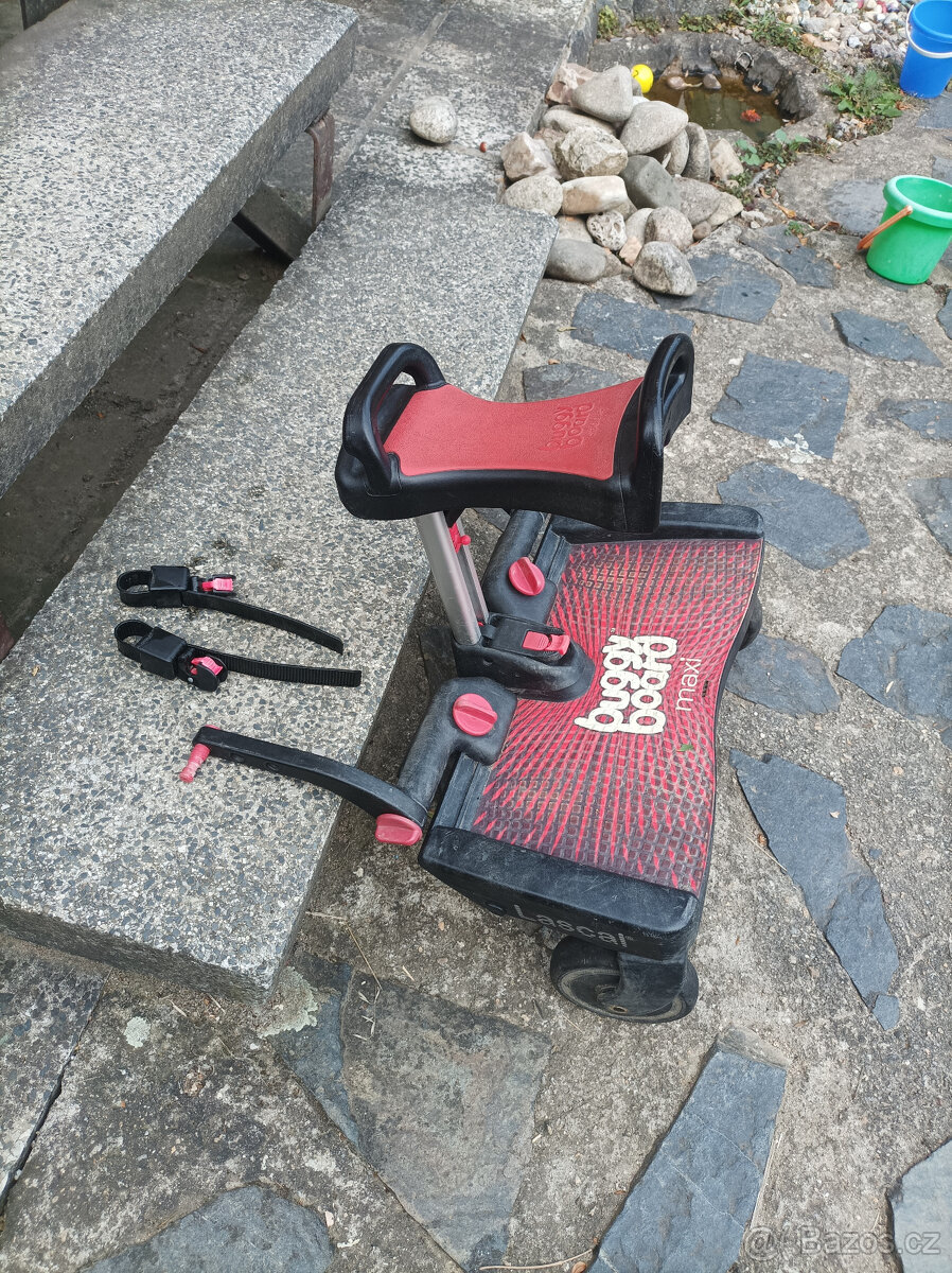 Stupátko skejtík Lascal Buggy Board Maxi se sedatkem