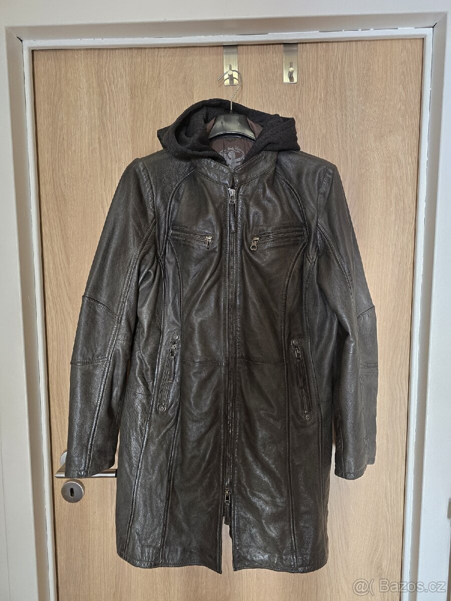 Dámský kožený kabát vel. XL