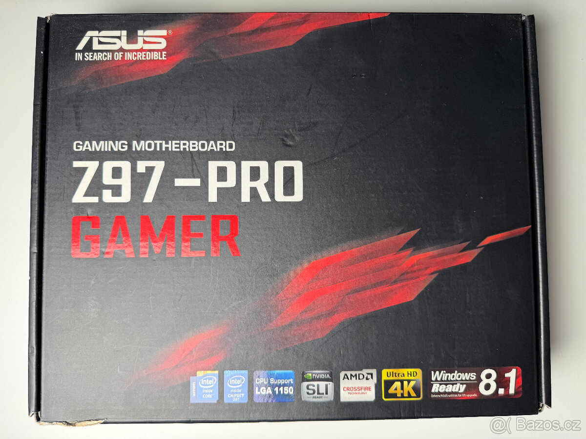 Herní set ASUS Z97 + i5-4690K (Odemčený) + 16GB RAM