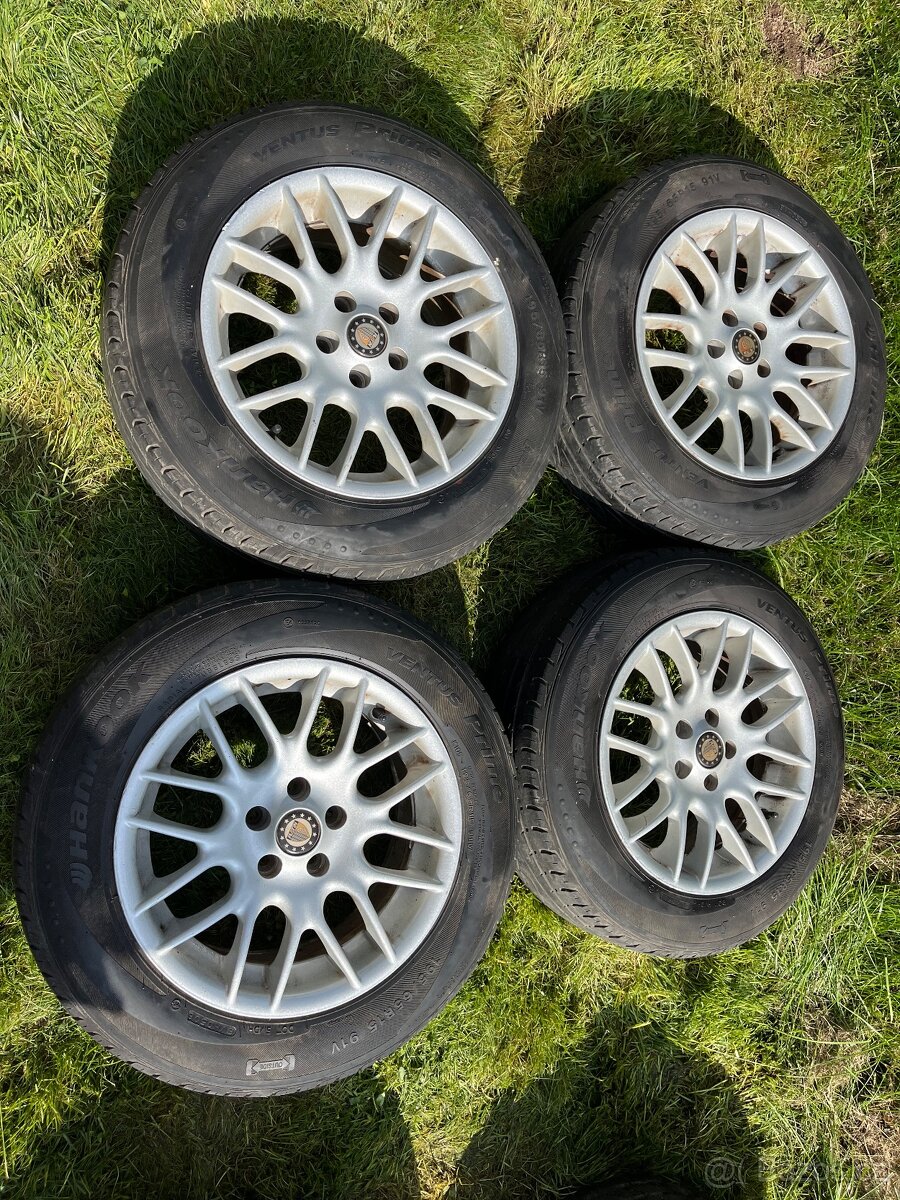 4x alu disky 5x100 R15, letní pneu