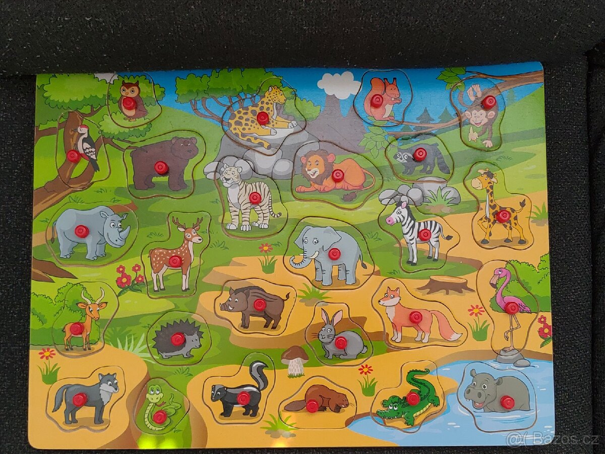 Dřevěné puzzle pro děti