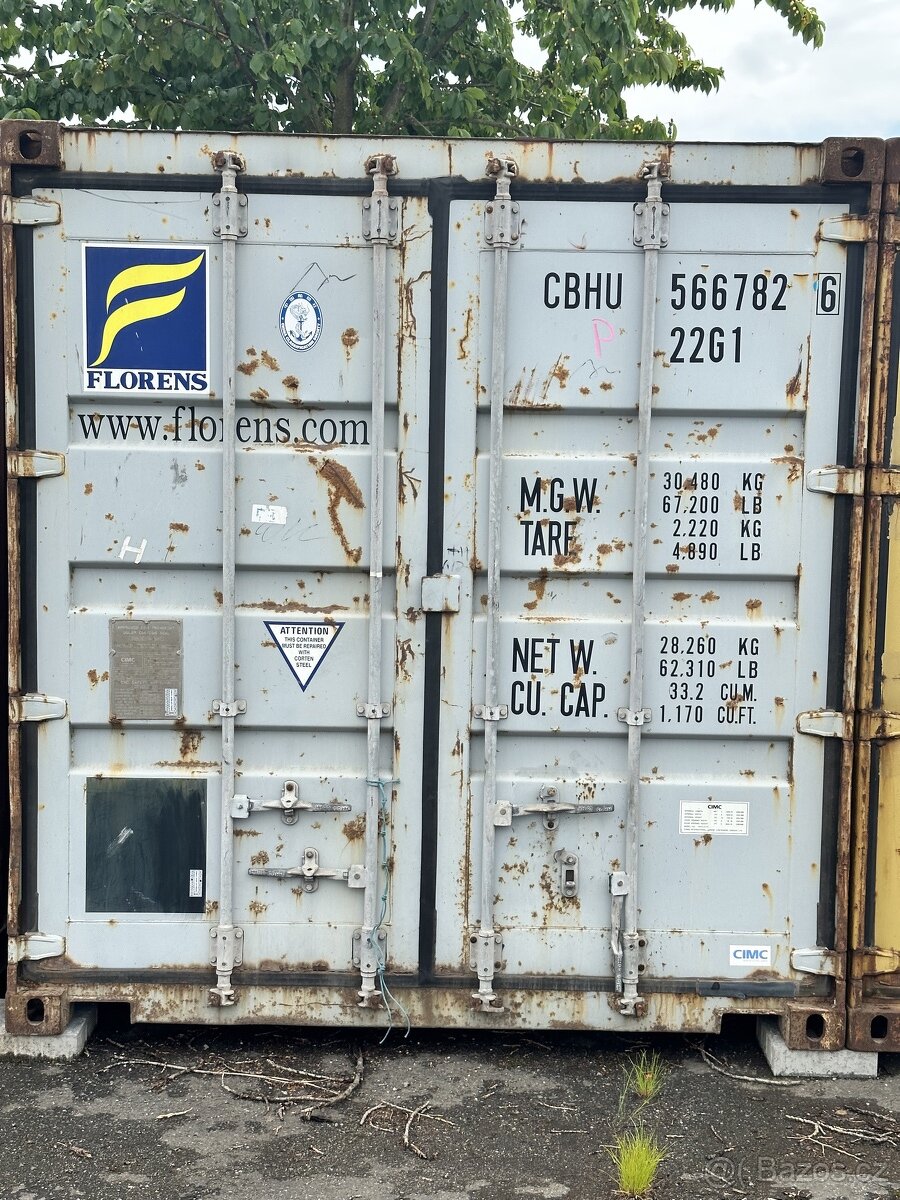 Funkční lodní kontejner o velikosti 20’ (6m) TOP STAV