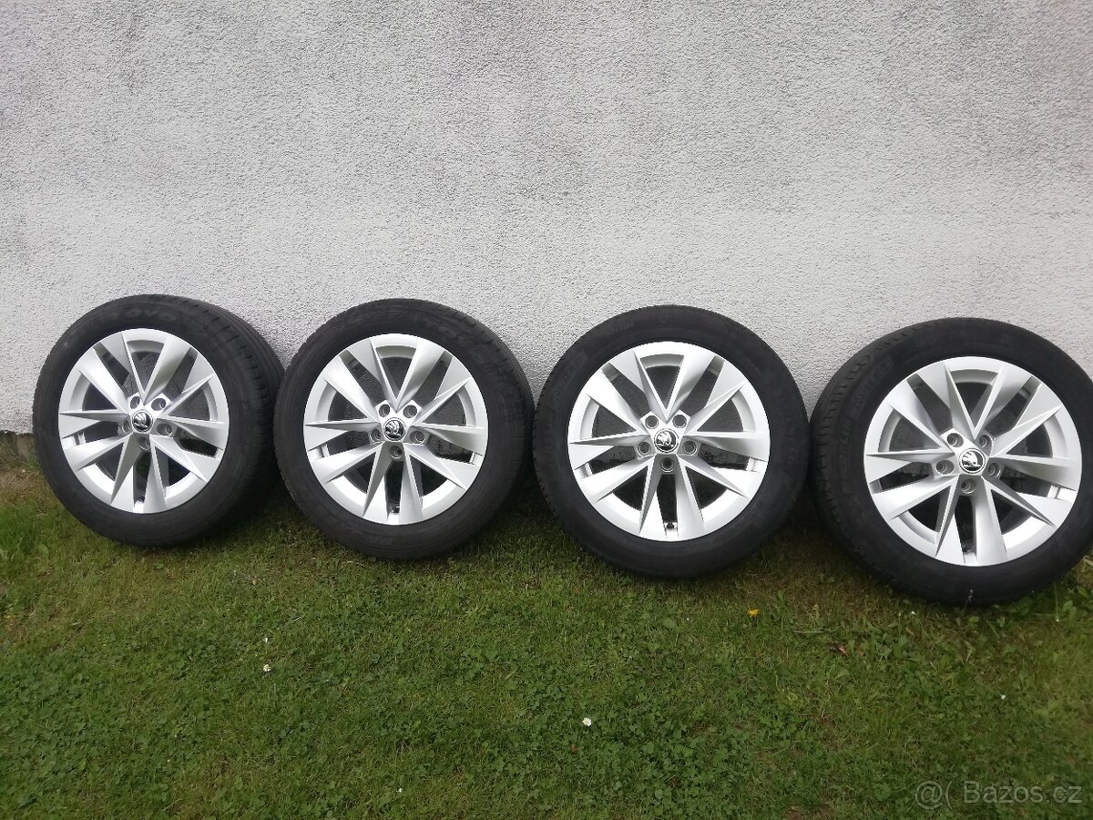 alu Škoda Octavia IV letní 205/55/17,alu Škoda Rotare 17"