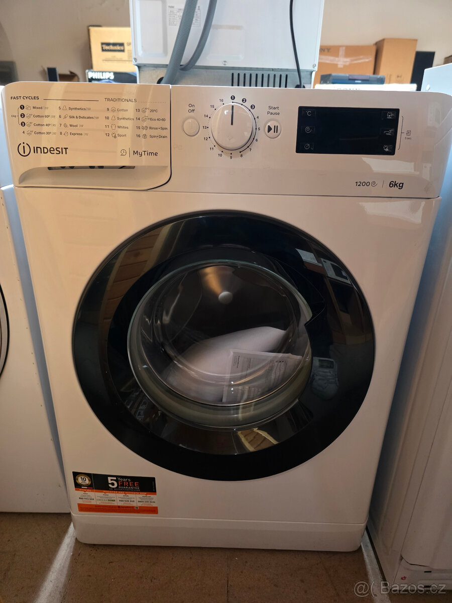 Pračka INDESIT MTWSE 61252 WK EE, NOVÁ, ZÁRUKA 2 roky