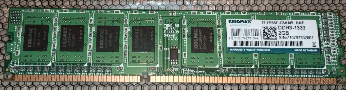 KingMax 2GB, DDR3, 1333MHz