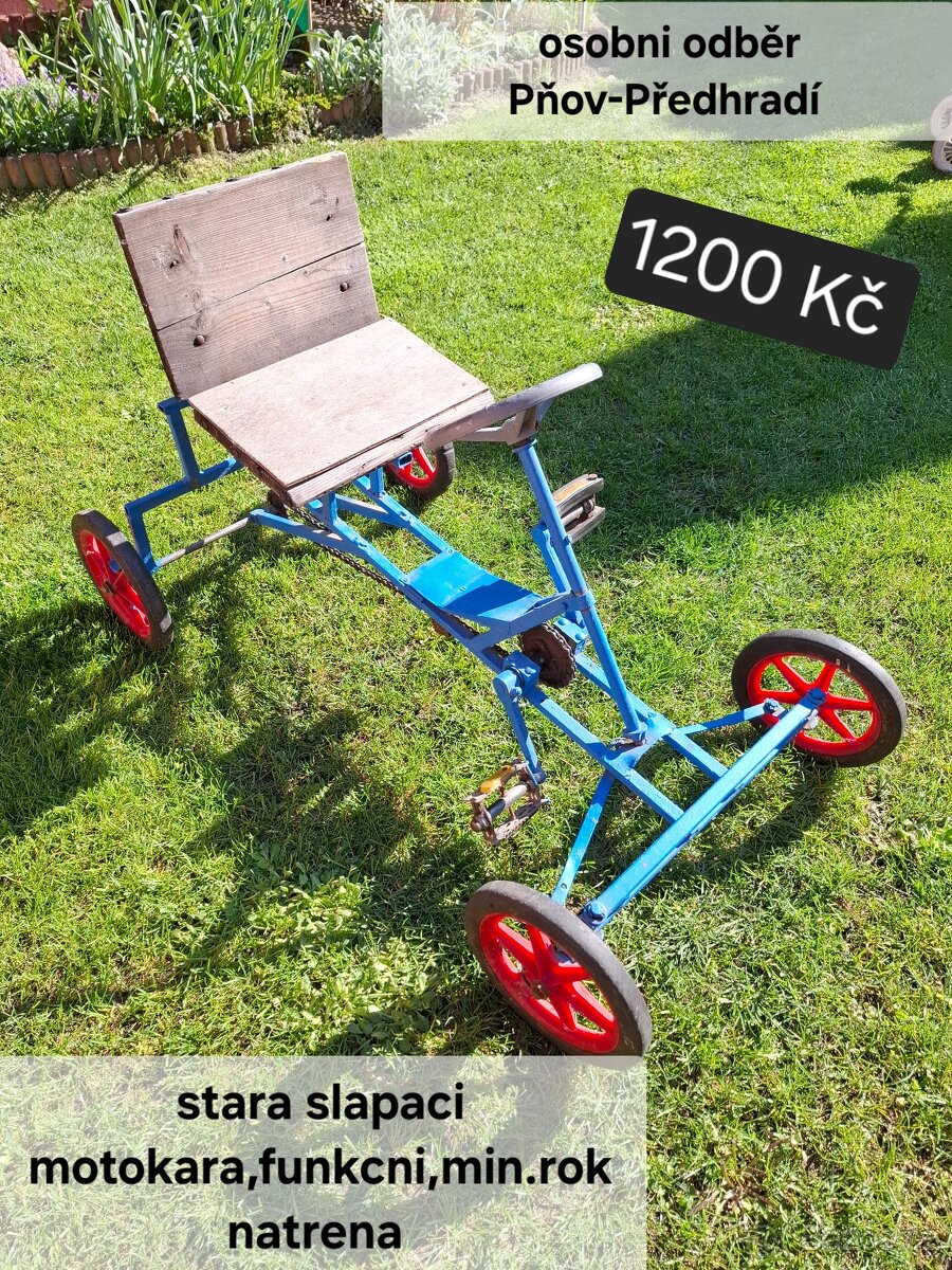 Šlapací motokara