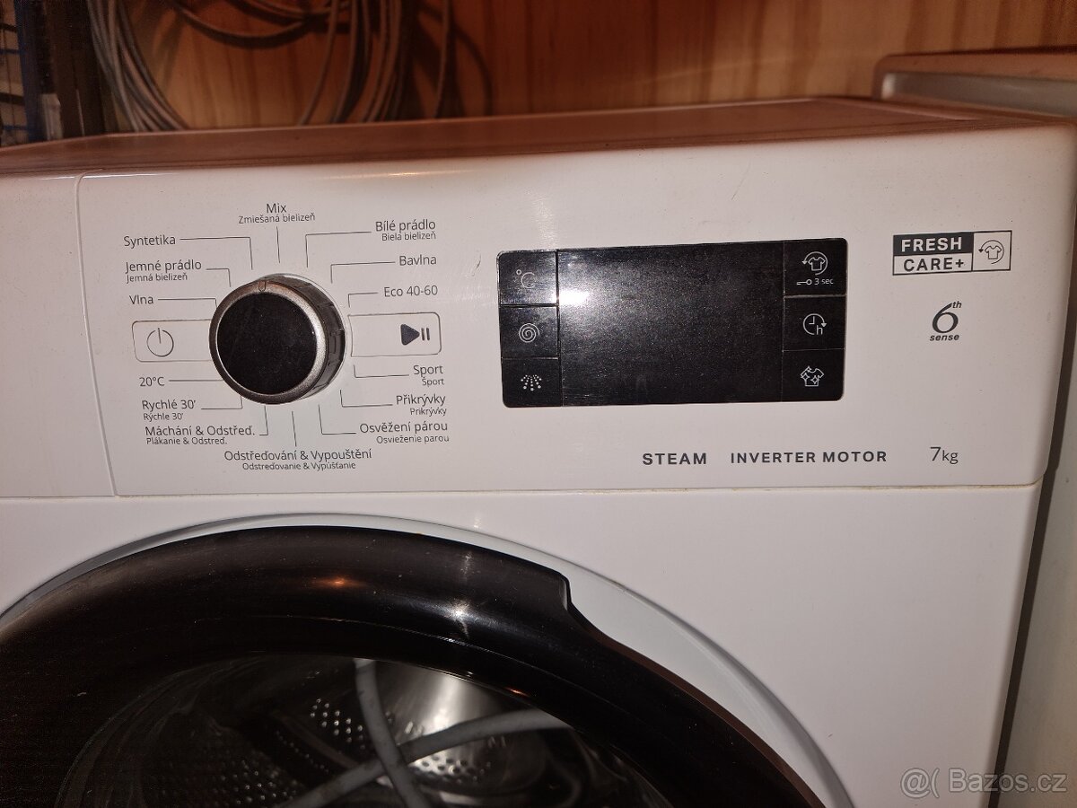 Pračka Whirlpool 6 sense steam inverter motor