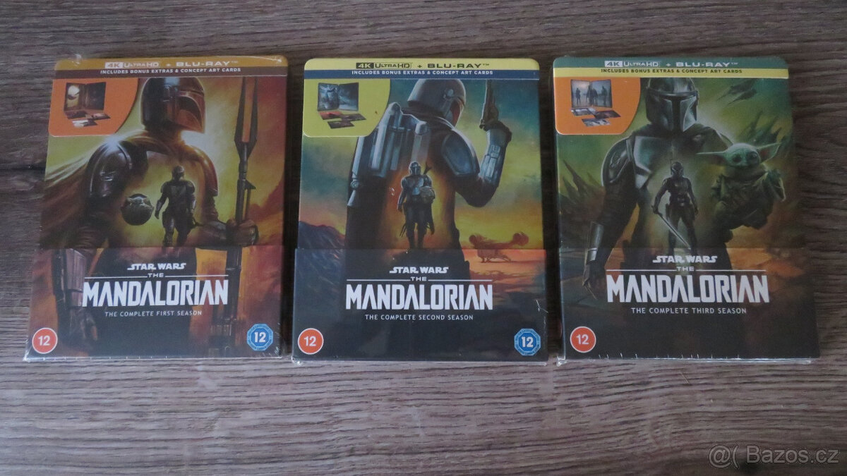 The Mandalorian steelbook 4k UHD 1. + 2. + 3. série (UK)