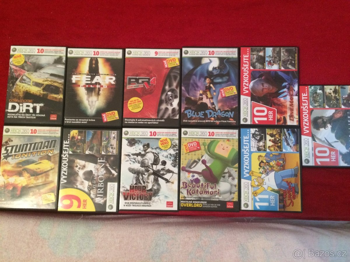 OXM360 7 DVD s hratelnými demíčky a videi Xbox 360