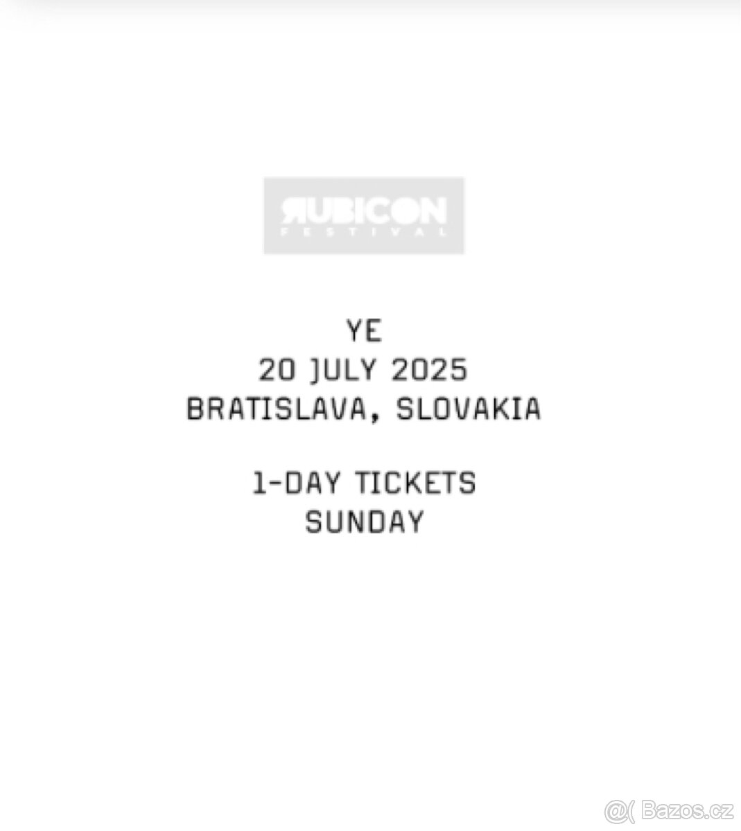 YE - 1 day ticket “classic”