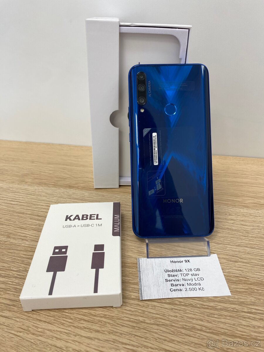 Honor 9X - 128 GB, modrý | TOP stav