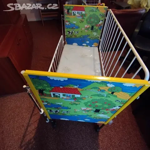 Prodám kovovou dětskou postýlku