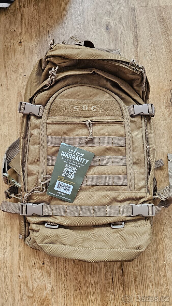 Vojenský batoh SOC Bugout Bag Coyote brown nový