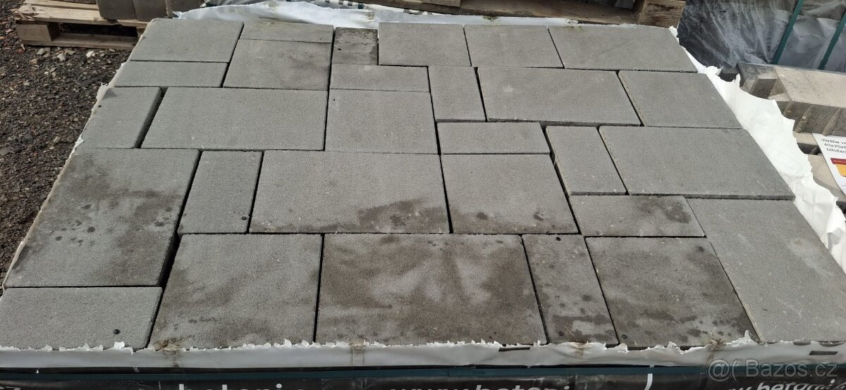 Výprodej - dlažba zámková KOMBI 6 přírodní
