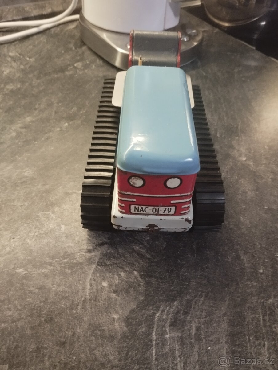 Staré hracký buldozer strojsmalt