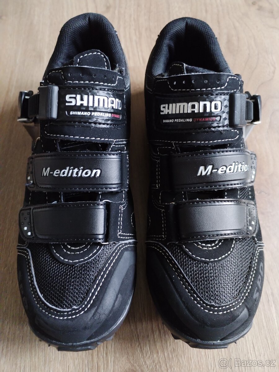 Cyklo speciály kožené boty Shimano vel 40 s kufry