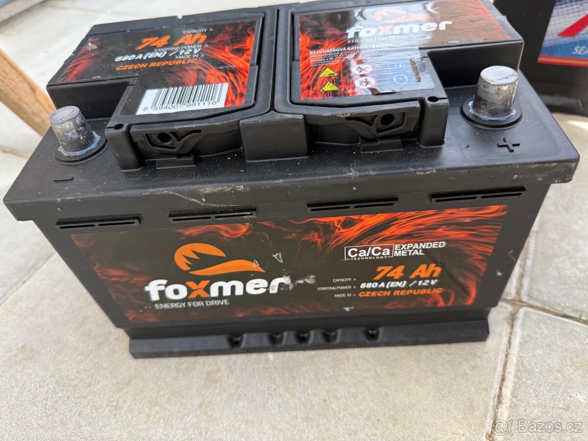 NOVÁ nepoužitá autobaterie 74Ah / Záruka