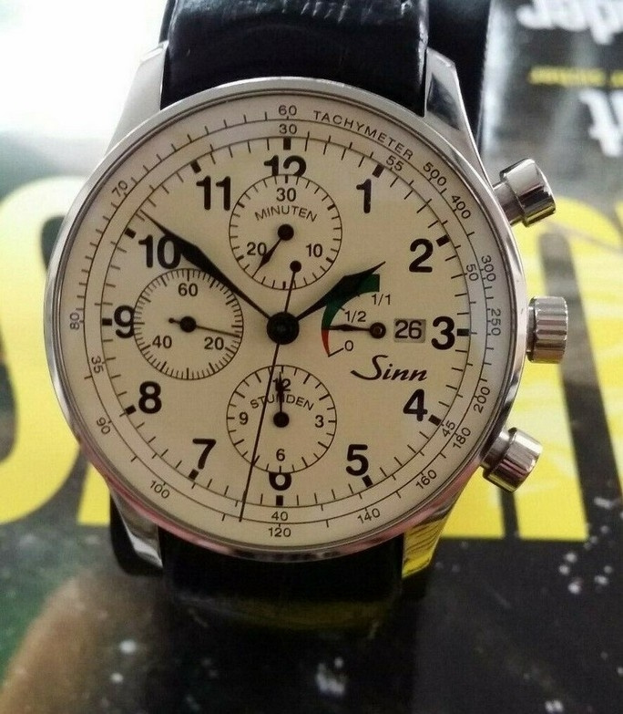 Sinn 956 Rally Chronograph, v perfektním stavu, jako nové, k