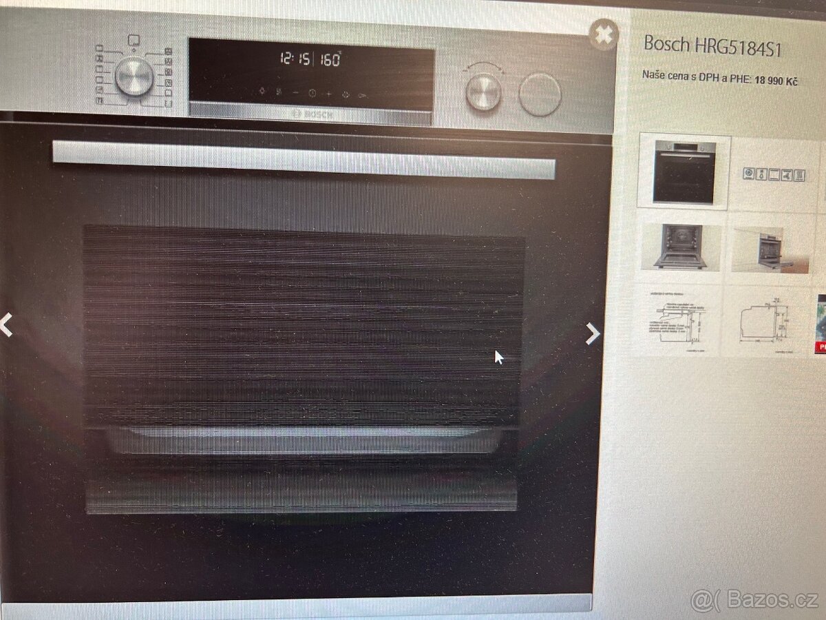 Vestavná trouba Bosch HRG5184S1