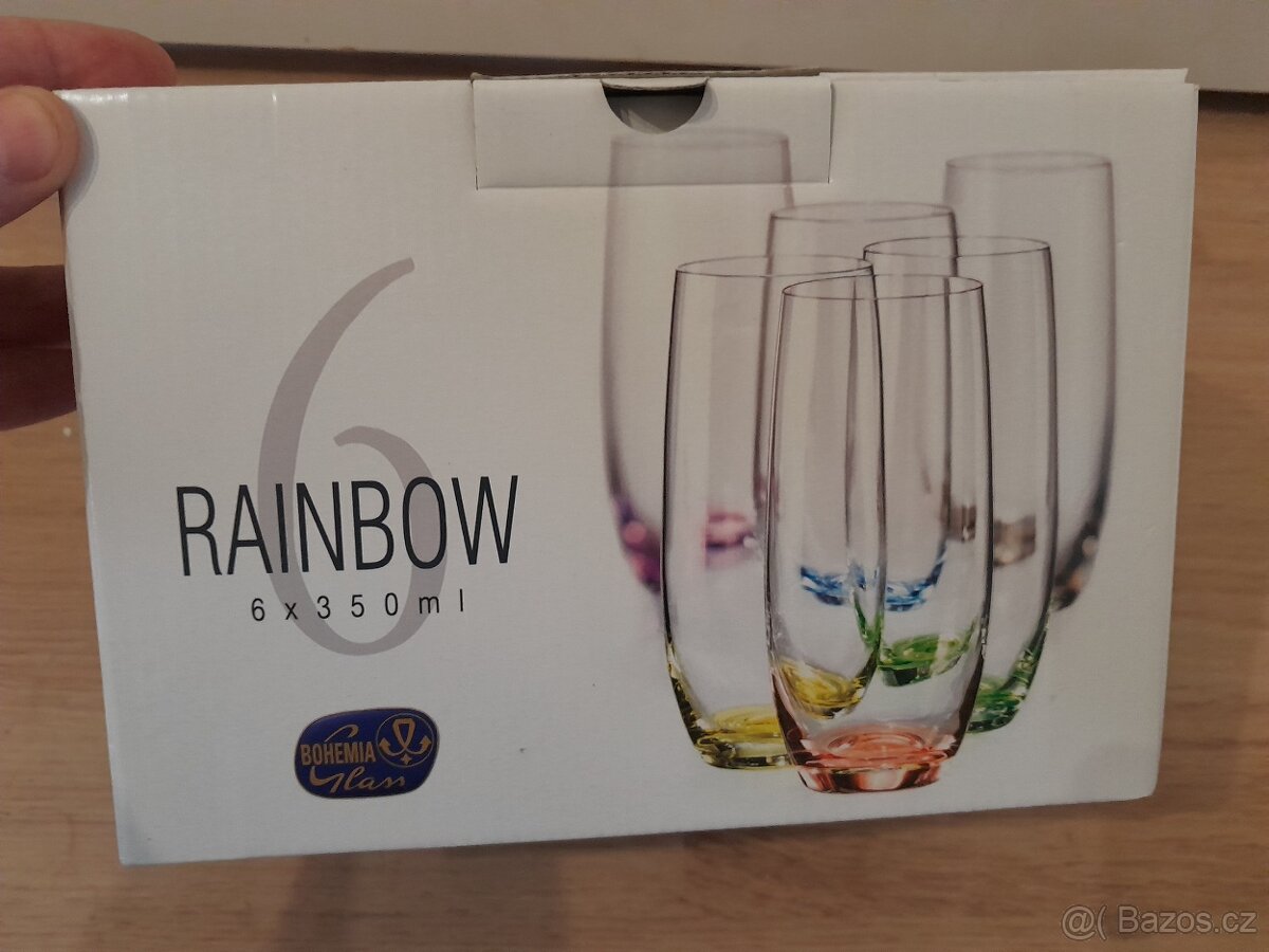 barevné skleničky(sada 6ks)