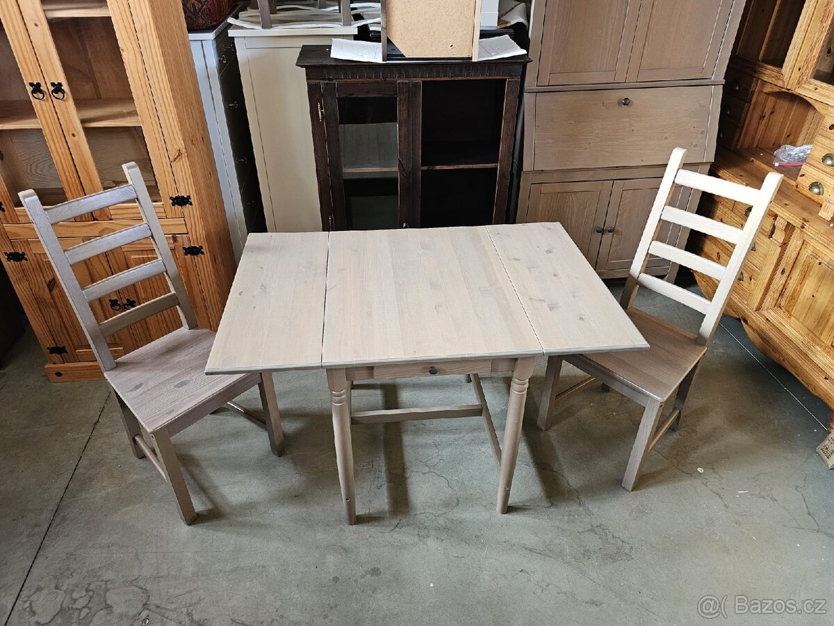 JÍDELNÍ STŮL SE 2 ŽIDLEMI IKEA