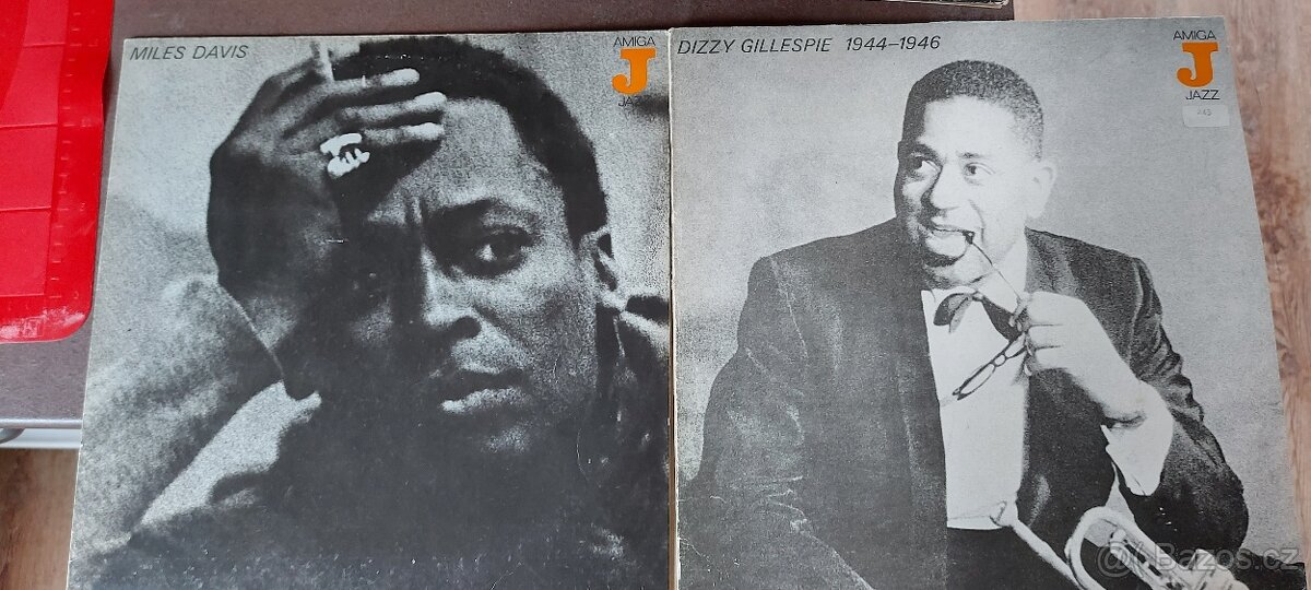 4x vinyl Miles Davis, Dizzy Gillespie, Ammons