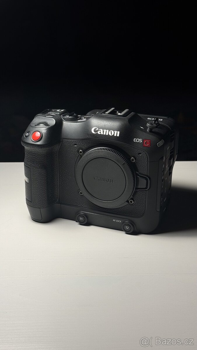 Canon EOS C70, klec Tilta + handle, Speedbooster 0,71x, DPH