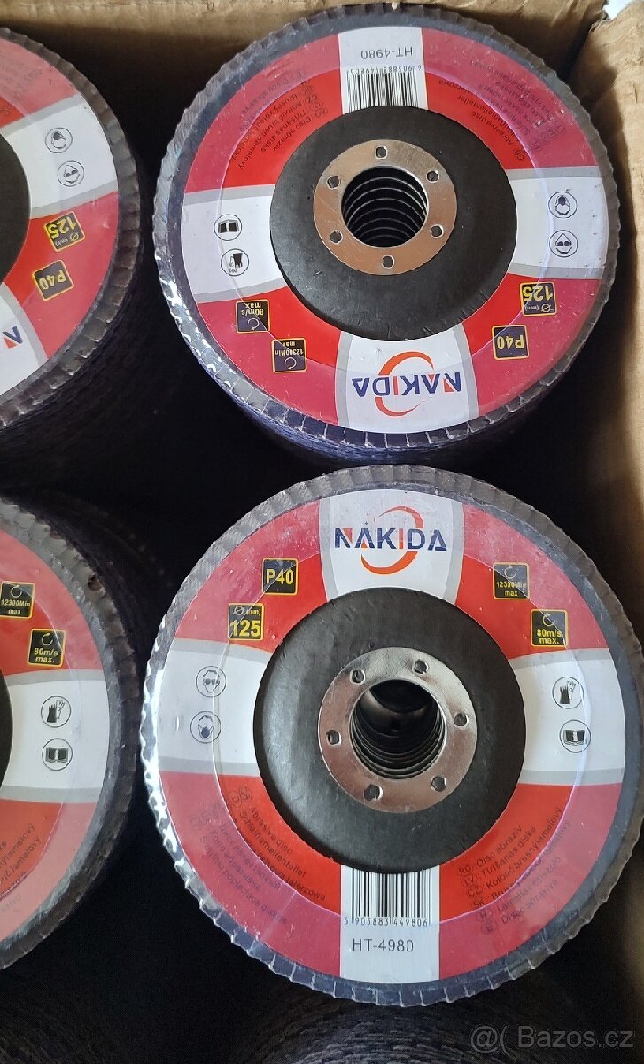 Lamelové kotouče 125/40,prodej po bednách 300ks
