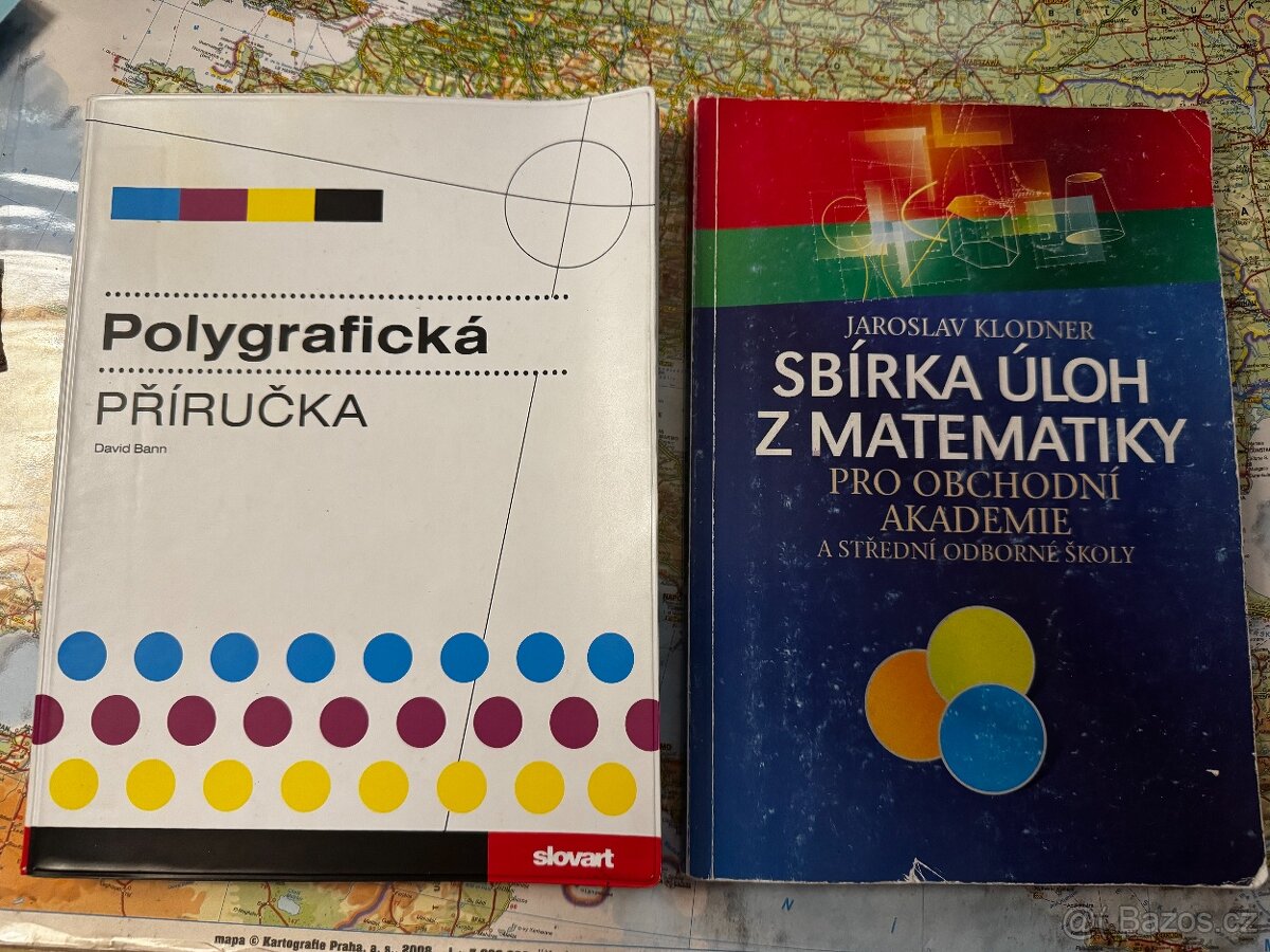 Učebnice (sbírka úloh, polygrafie, chemie, maturita, tabulky