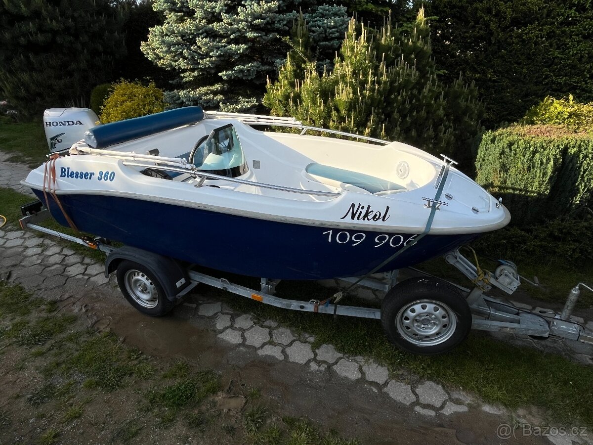 motorovy clun Blesser 360 + Honda 30HP
