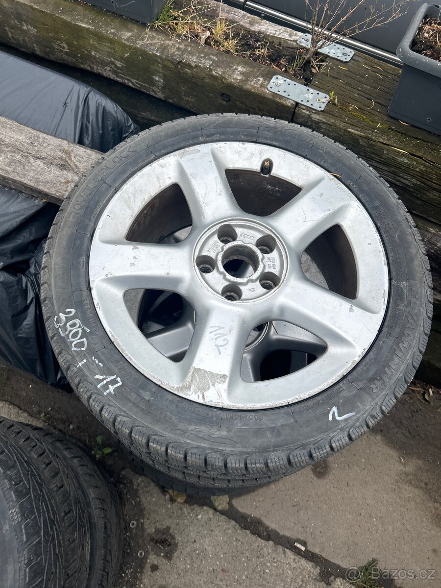 Alu kola 5x112 r 17 5mm pneu zimni 235/45/17