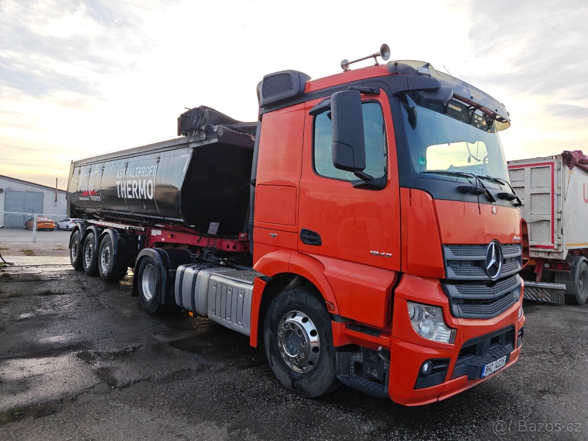 Mercedes Benz Actros+ Fliegl sklápěcí termo návěs