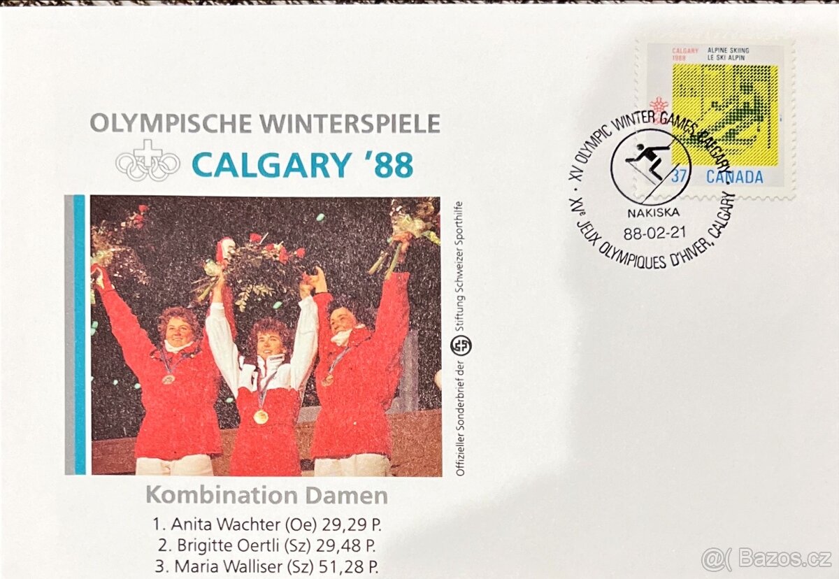 Sada obálek s témetikou OH Calgary 1988