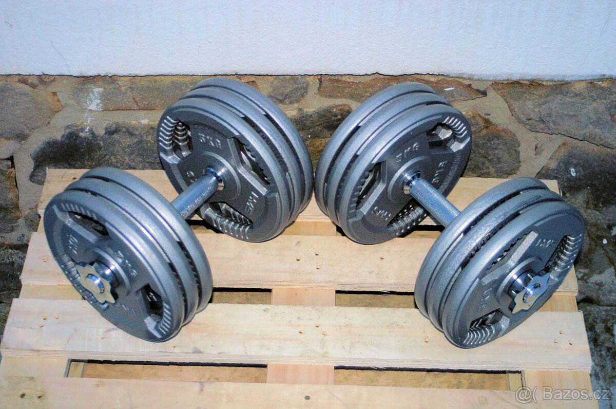 Jednoručky činky 2x33kg za 4490,- NOVÉ