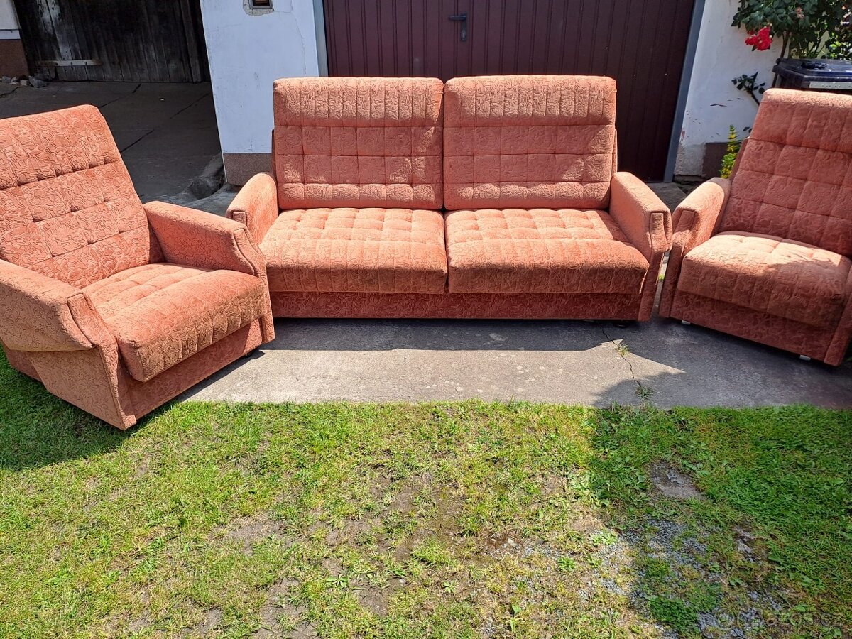 Sedacka rozkladaci se 2 kresly