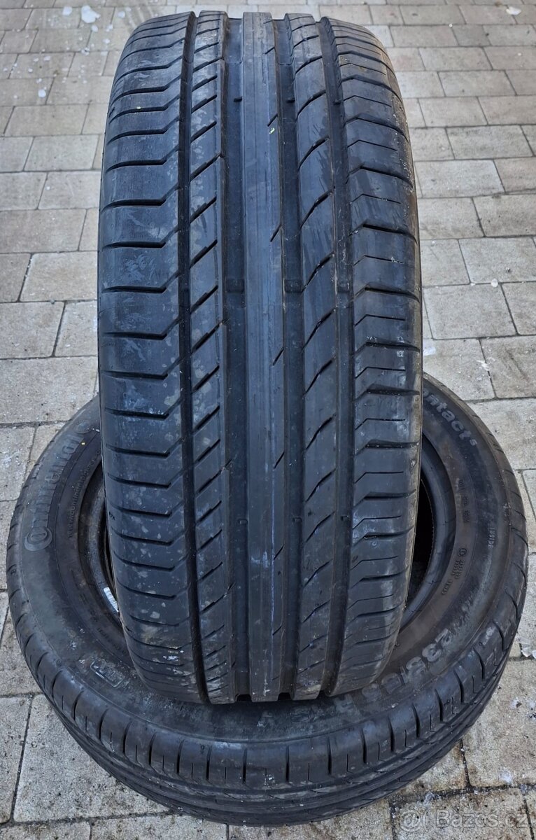 235/55r18 100v continental 2 ks nové pneu pouze špinavé
