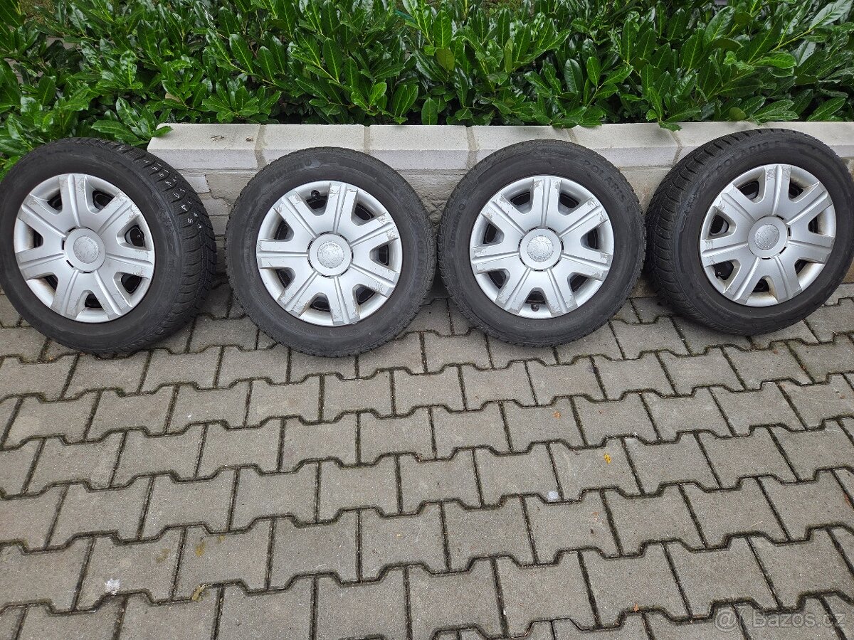 4ks Zimních pneu na ráfcích, Škoda Fabia