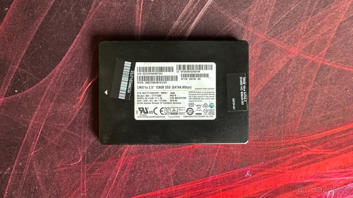 SSD Samsung CM871a 128GB - 540/520MB/s