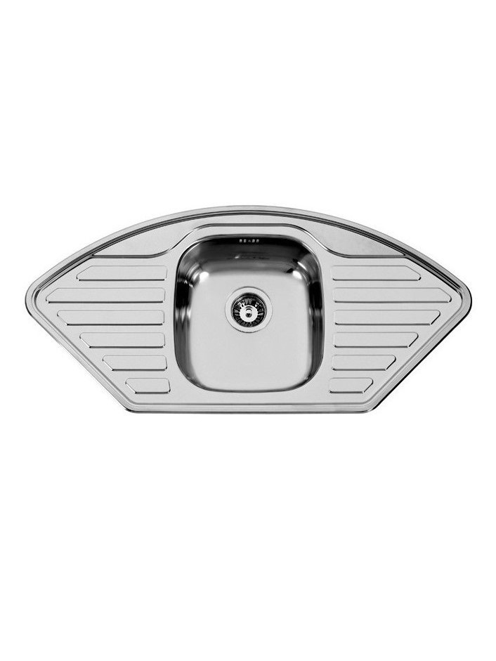 Nový nerezový rohový dřez