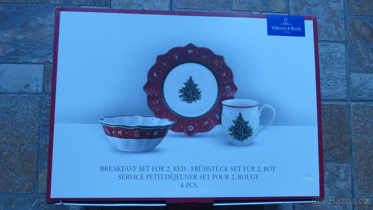 Villeroy & Boch Toy´s Delight snídaňová sada, červená, 6 ks