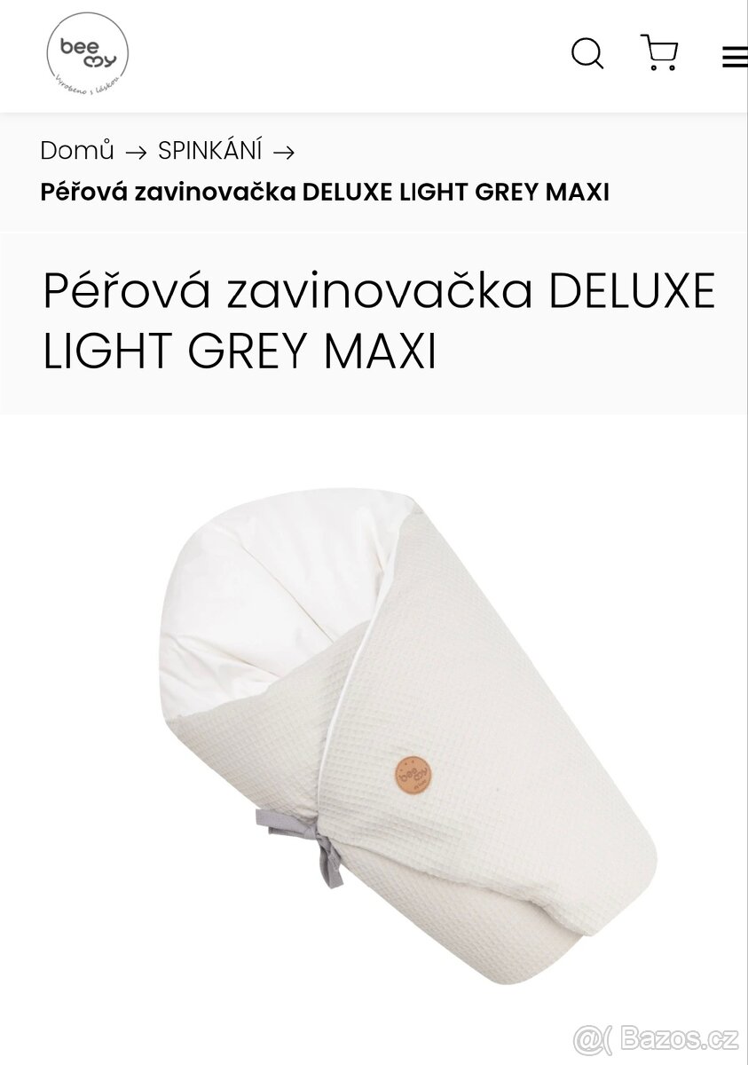 Bee my Deluxe Maxi péřová zavinovačka
